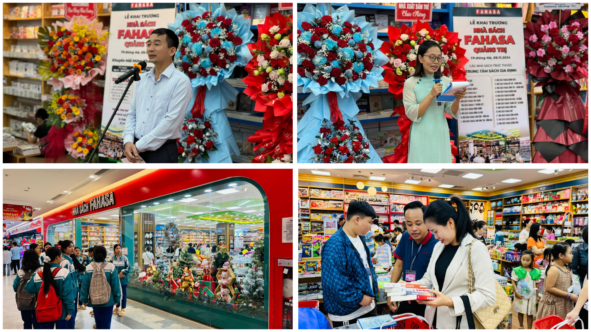 khai trương nhà sách FAHASA Quảng Trị