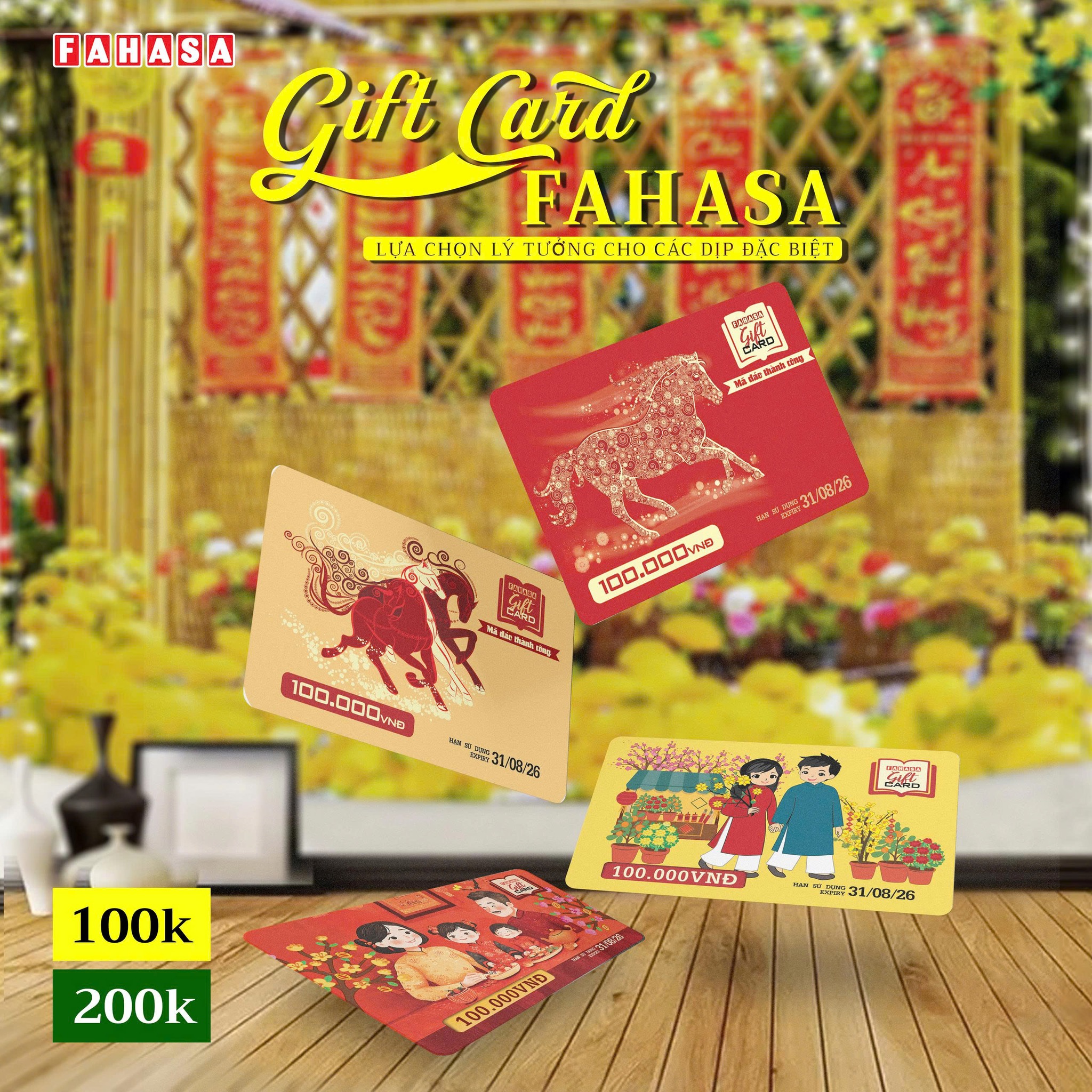 Gift Card - Thẻ Quà Tặng FAHASA, Mở Ra Thế Giới Tri Thức Gift Card - Thẻ Quà Tặng FAHASA, Mở Ra Thế Giới Tri Thức