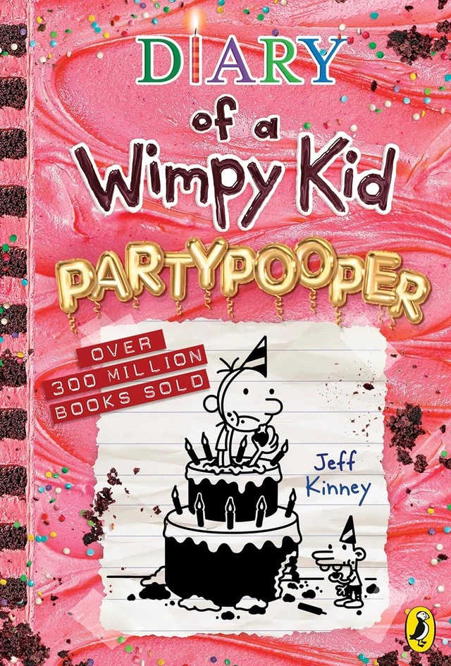 Ngày 21.10 các độc giả nhí còn được chào đón Diary of a Wimpy Kid: Partypooper (Book 20) của Jeff Kinney. Ảnh FAHASA Ngày 21.10 các độc giả nhí còn được chào đón Diary of a Wimpy Kid Partypooper (Book 20) của Jeff Kinney