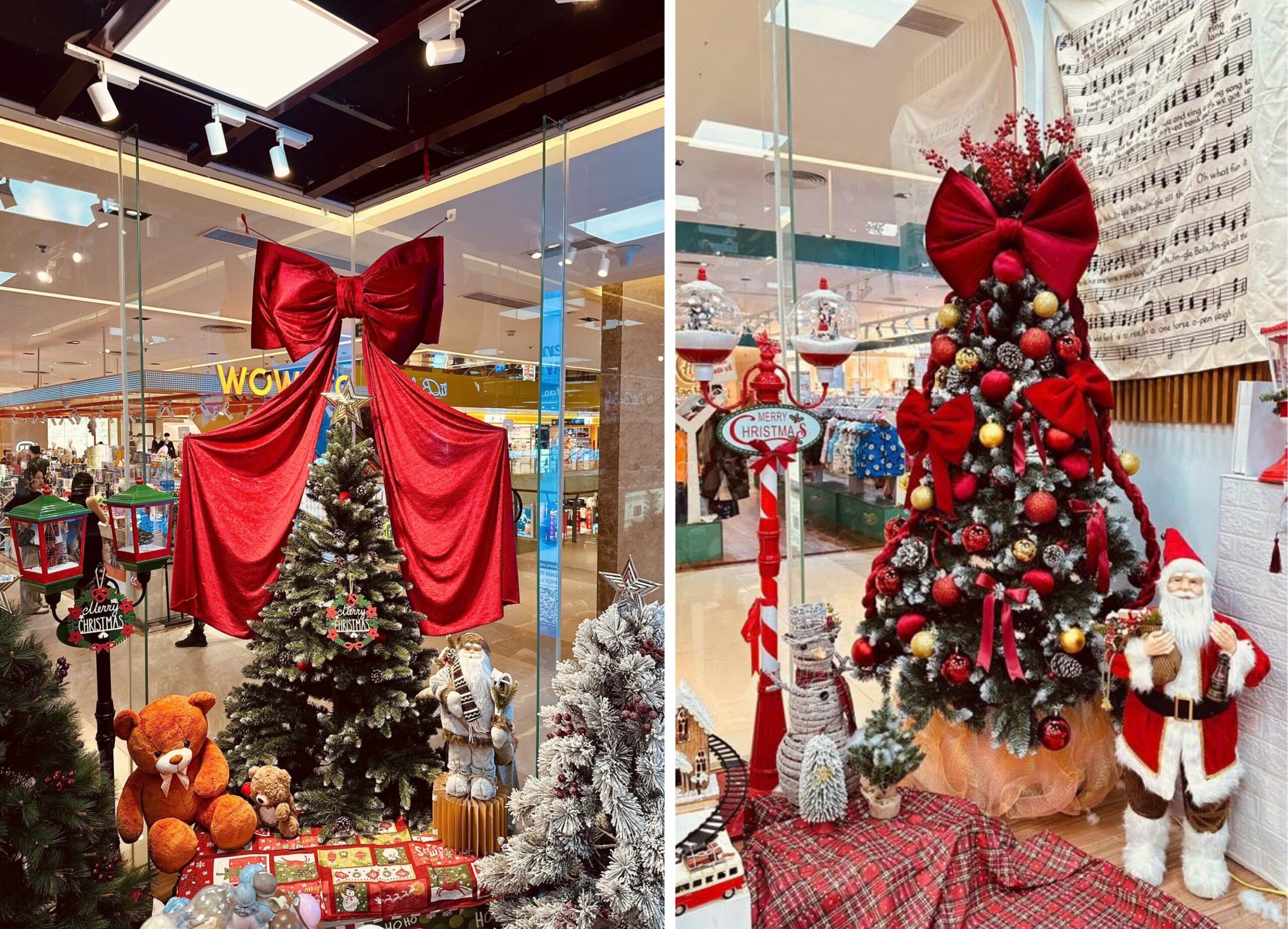 Đồ trang trí noel đẹp, phụ kiện giáng sinh nên mua: Cây thông noel lớn. Nguồn: Nhà sách FAHASA