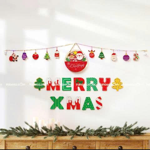 dây gỗ trang trí giáng sinh dây gỗ trang trí giáng sinh