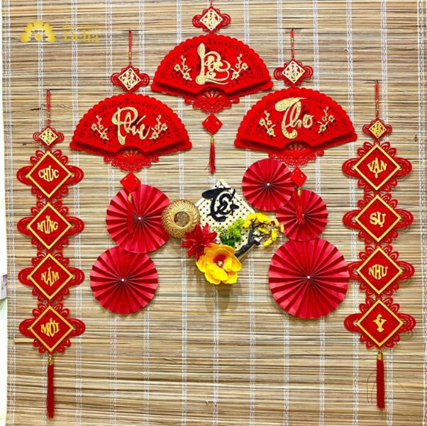 Cách phối màu trang trí Tết cho từng không gian