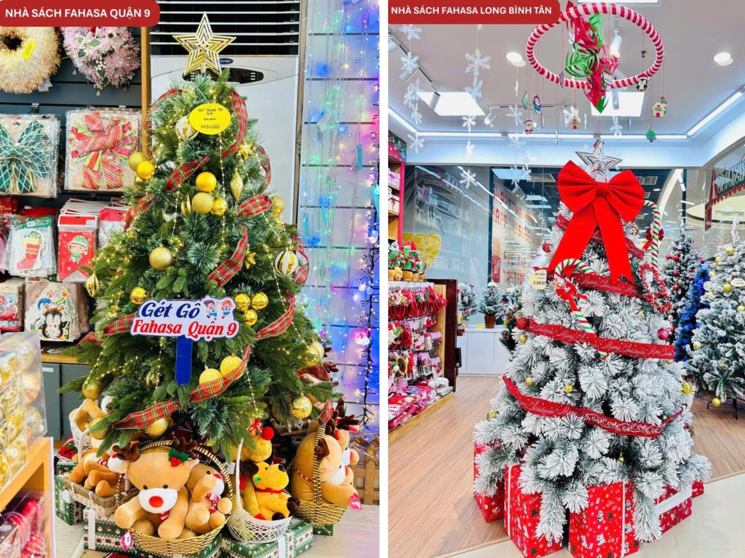 Cây thông noel tại FAHASA