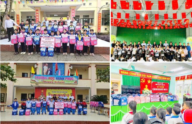 Chương trình trao 3.000 phần quà cho học sinh tại các khu vực chịu ảnh hưởng bởi mưa bão, lũ lụt của FAHASA.