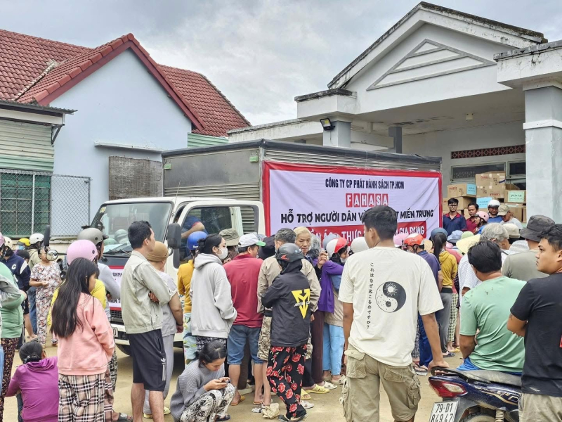 FAHASA chung tay hướng về đồng bào miền Trung
