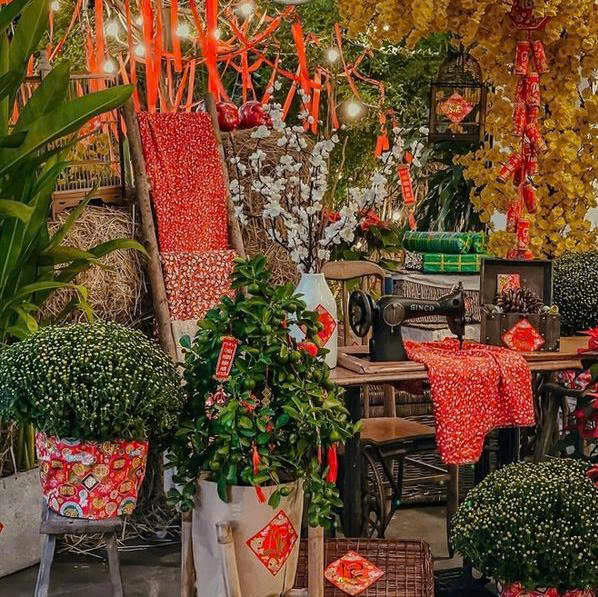 Góc check in Tết đậm nét xưa Góc check in Tết đậm nét xưa