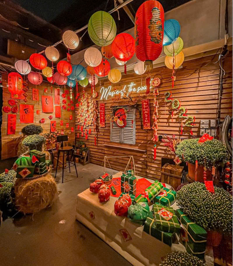 Góc check in phong cách Tết xưa hoài niệm Góc check in phong cách Tết xưa hoài niệm