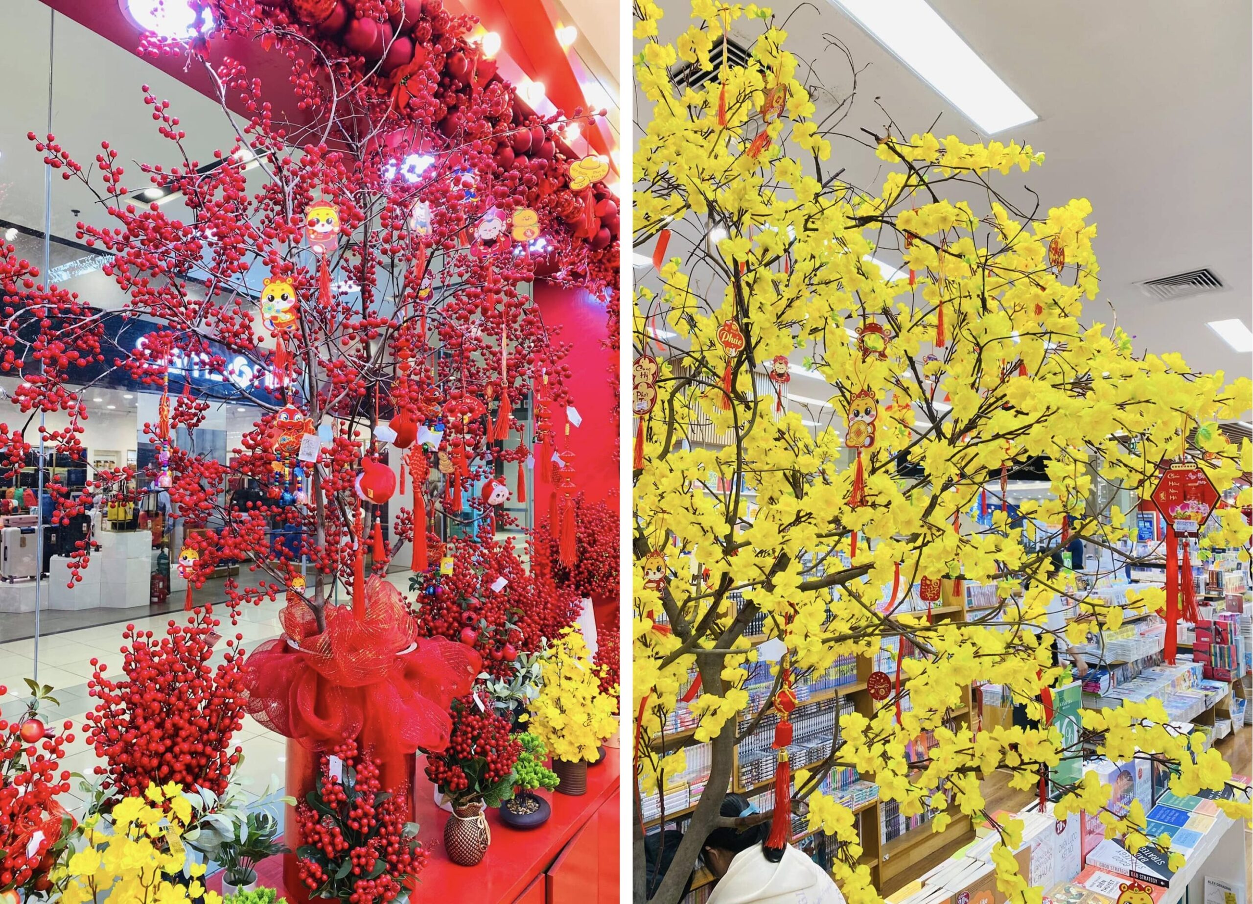 Màu sắc chủ đạo trong trang trí tết