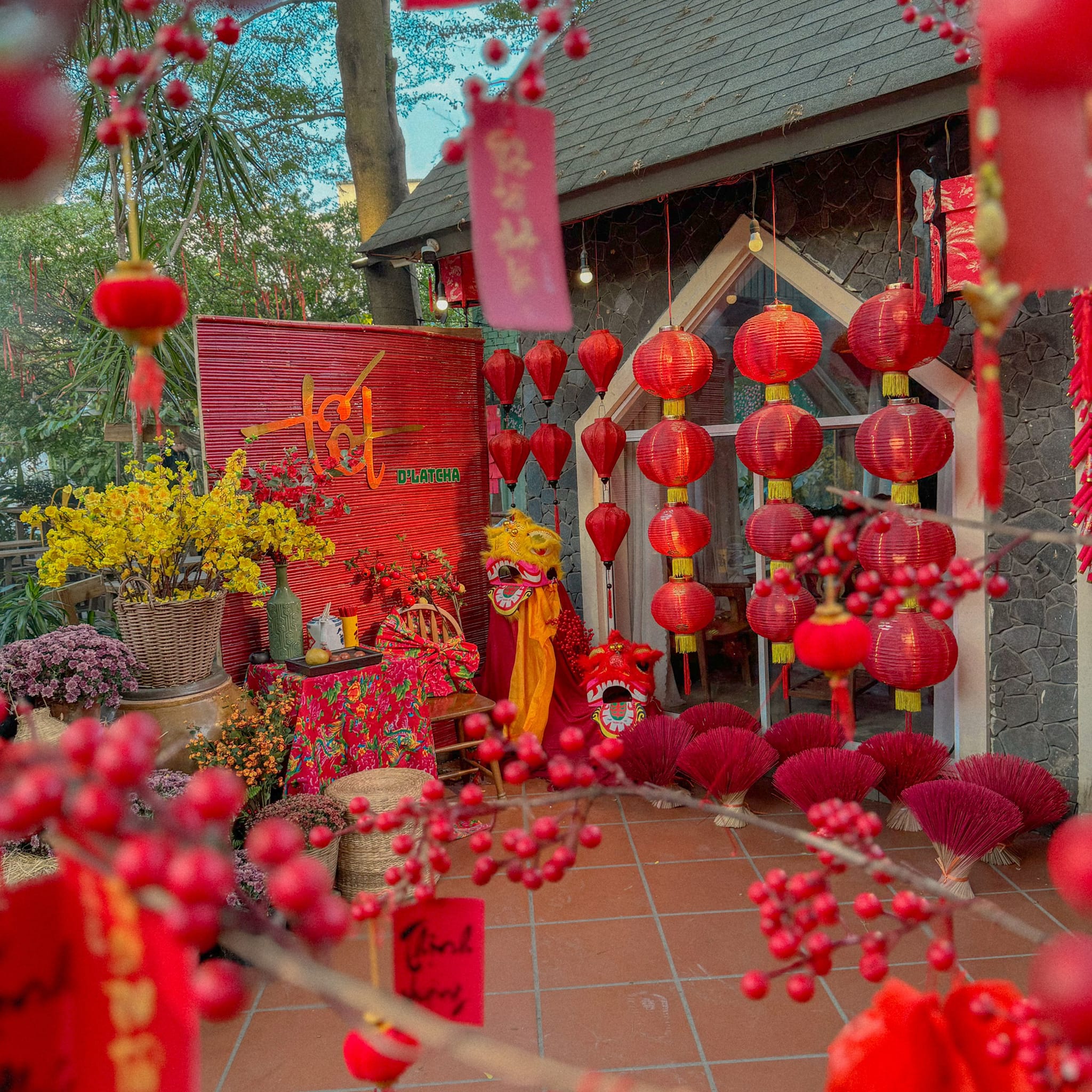 Combo trang trí tết văn phòng nhỏ (gọn nhẹ)