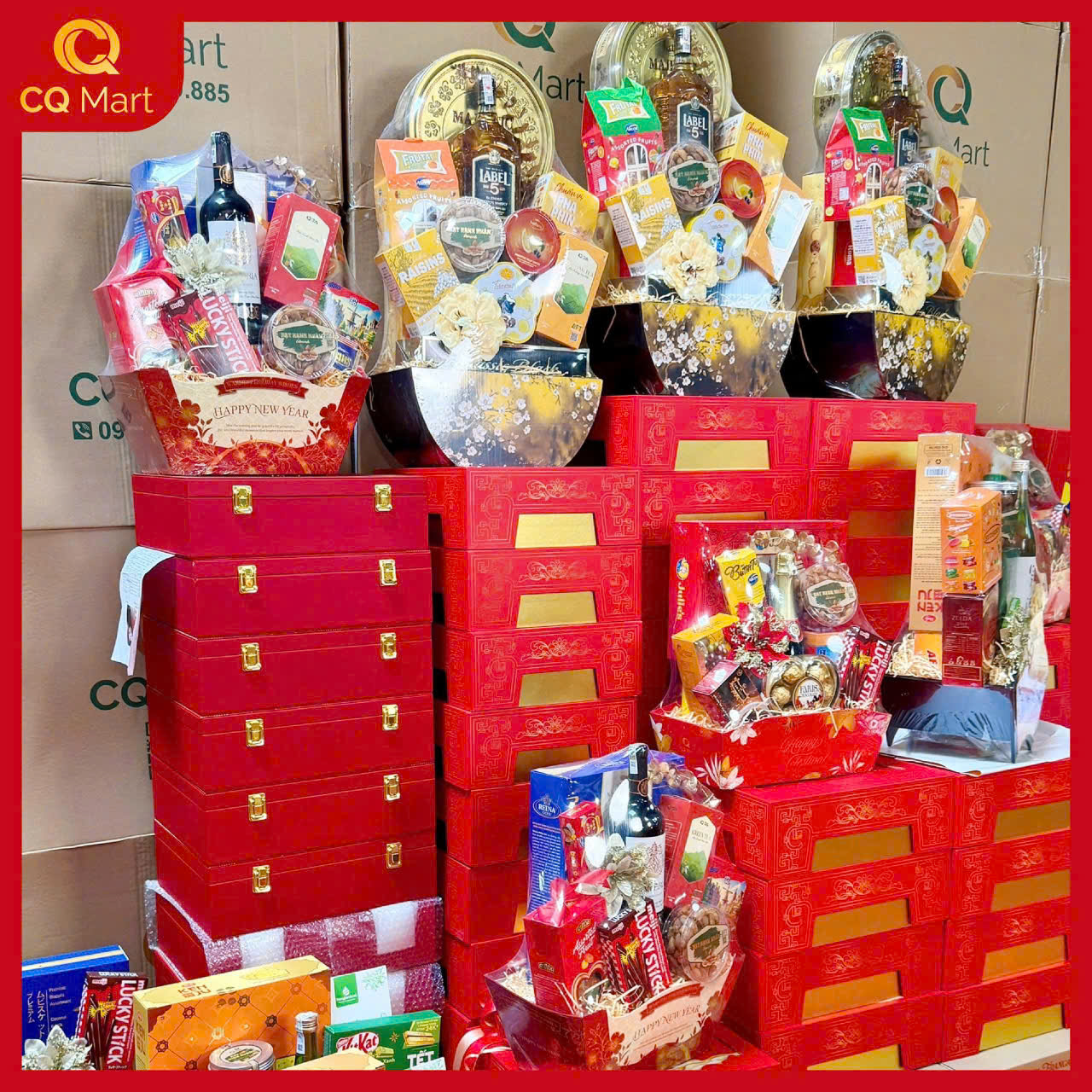 Địa điểm mua giỏ quà Tết dễ chọn tại TP.HCM:: quà tết CQ Mart Địa điểm mua giỏ quà Tết dễ chọn tại TP.HCM:: quà tết CQ Mart