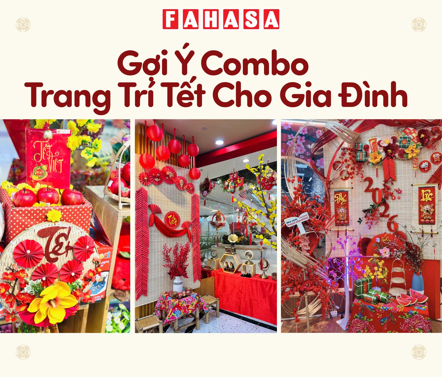 Gợi Ý Combo Trang Trí Tết Cho Gia Đình