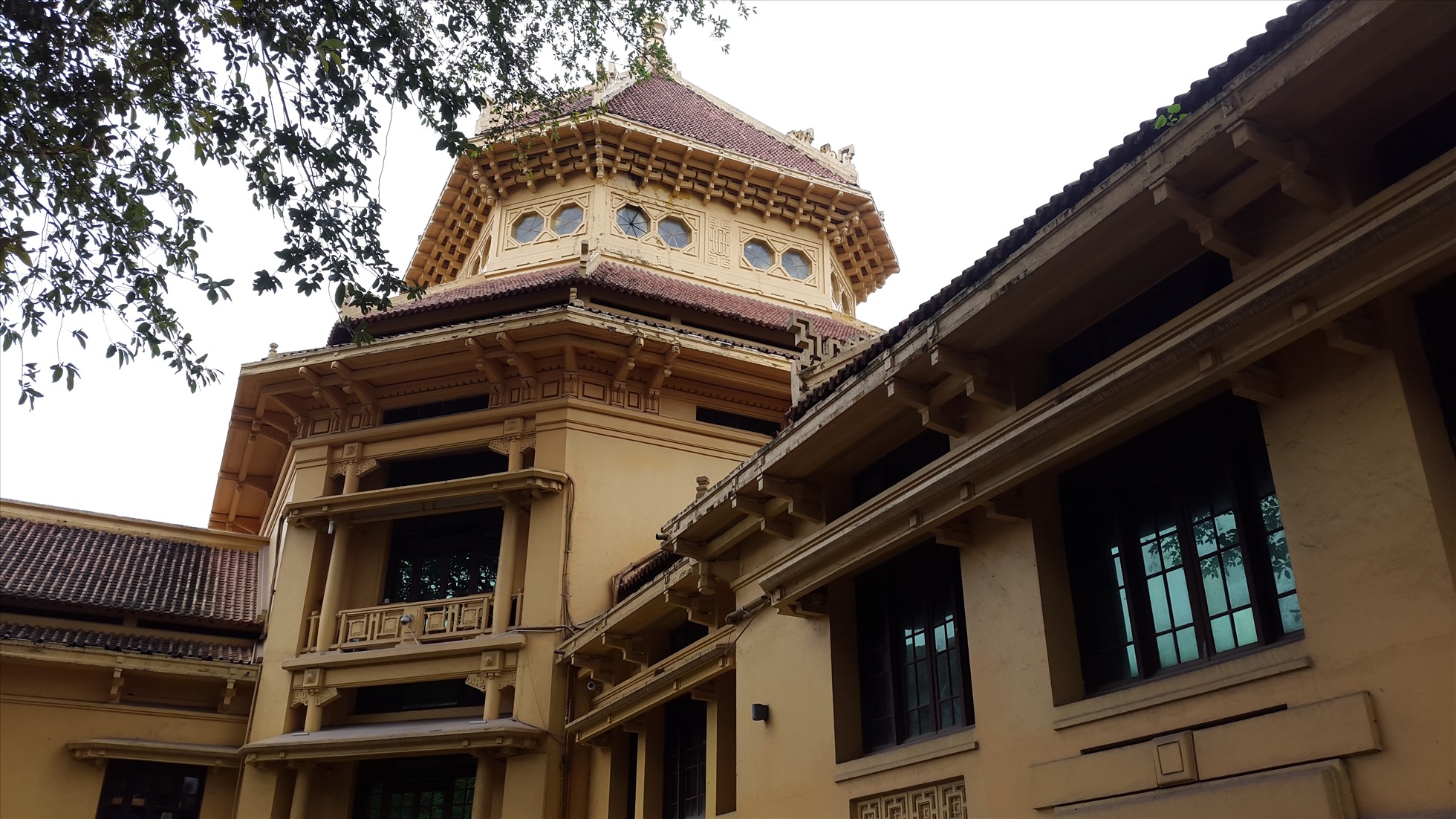 Địa điểm chơi tết ở Hà Nội: Mặt chính công trình Bảo tàng Lịch sử Quốc gia hiện nay. Ảnh: Sa Linh