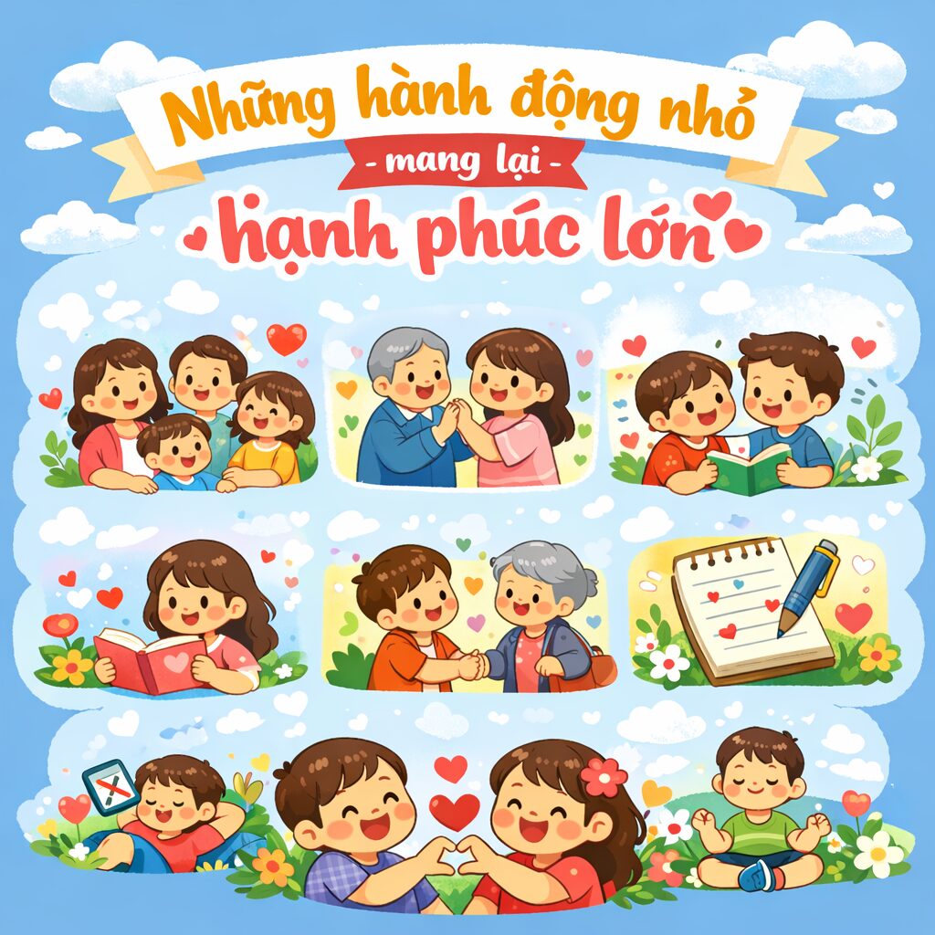 10 hành động nhỏ mang lại hạnh phúc lớn trong ngày 20/3