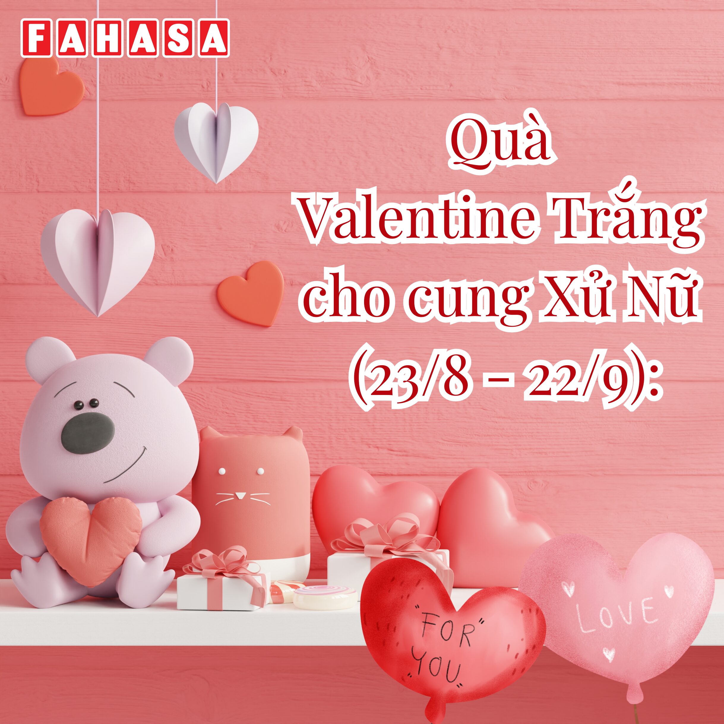 Quà Valentine Trắng cho cung Xử Nữ (23/8 - 22/9)