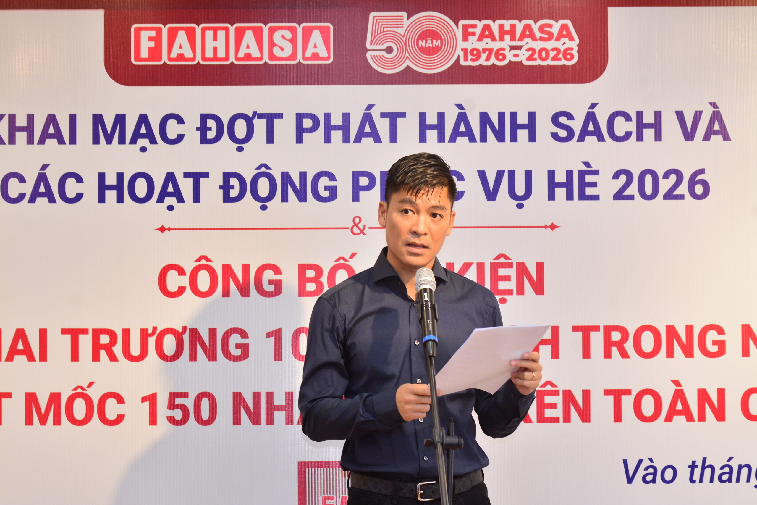FAHASA công bố sự kiện khai trương 10 nhà sách trong năm 2026 và đạt mốc 150 nhà sách trên toàn quốc