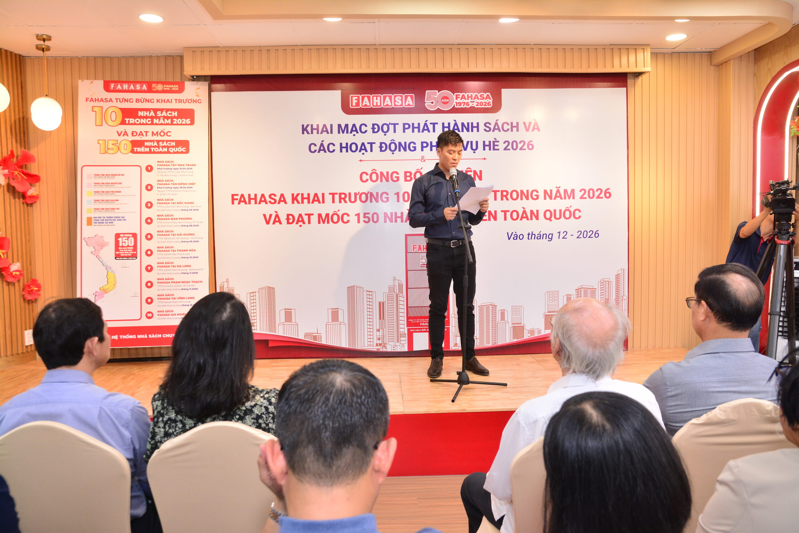 FAHASA công bố sự kiện khai trương 10 nhà sách trong năm 2026 và đạt mốc 150 nhà sách trên toàn quốc