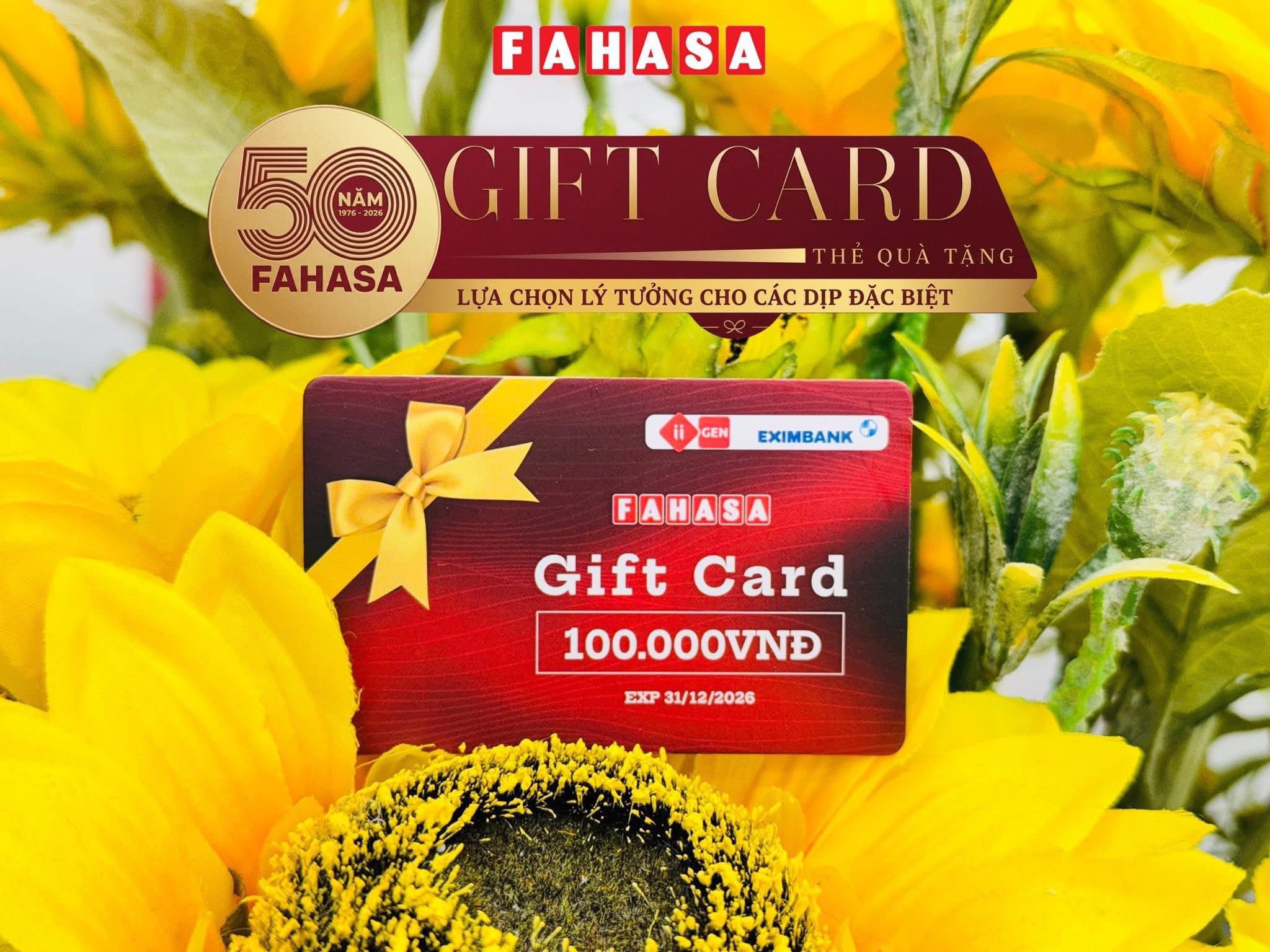 FAHASA Gift Card Limited 50 năm