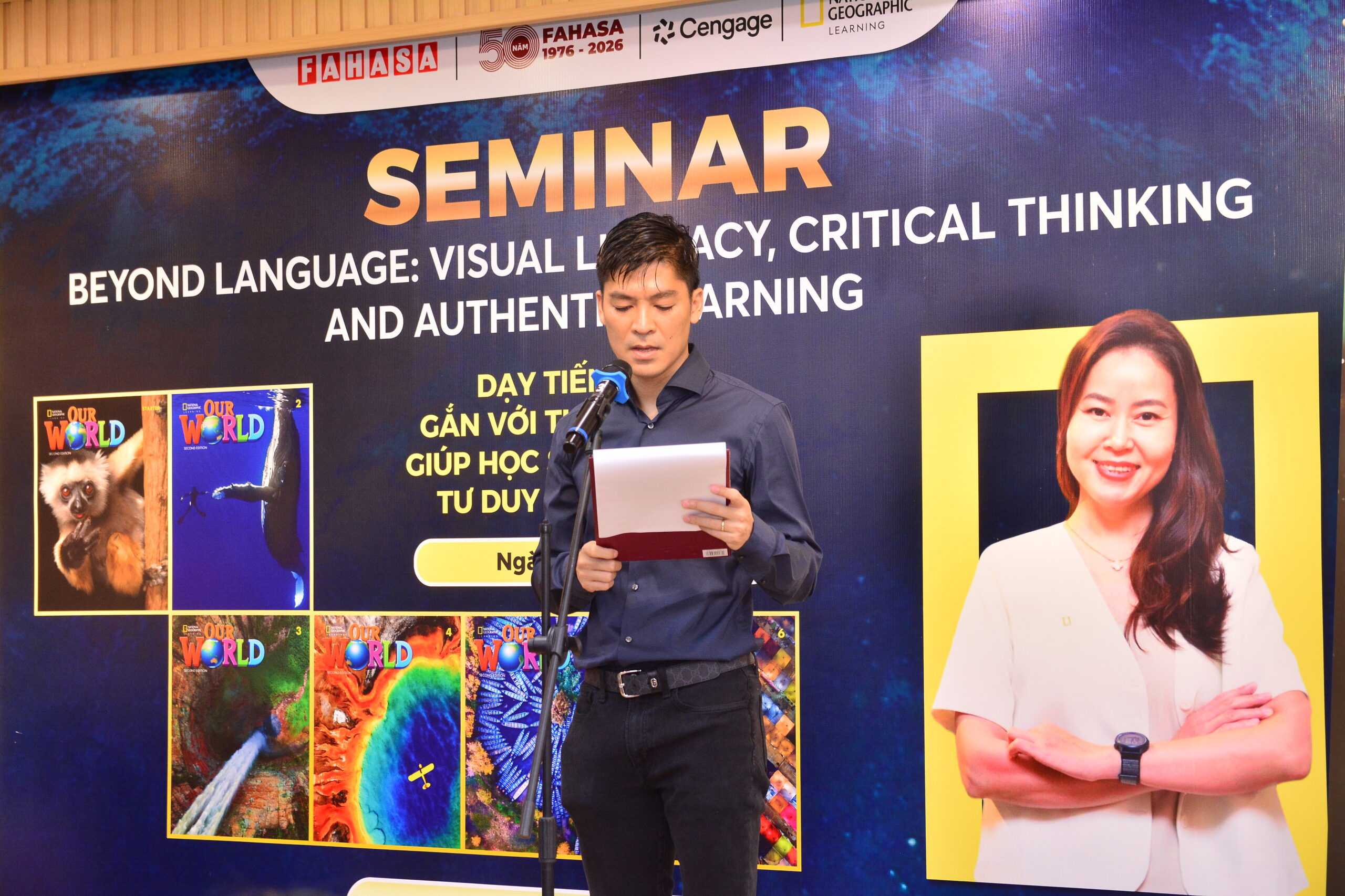 FAHASA Phối Hợp CengageNational Geographic Learning Tổ Chức Hội Thảo Chuyên Đề “Dạy Tiếng Anh Gắn Với Thế Giới Thực Giúp Học Sinh Quan Sát, Tư Duy Và Sáng Tạo” Ngày 16.07.2026