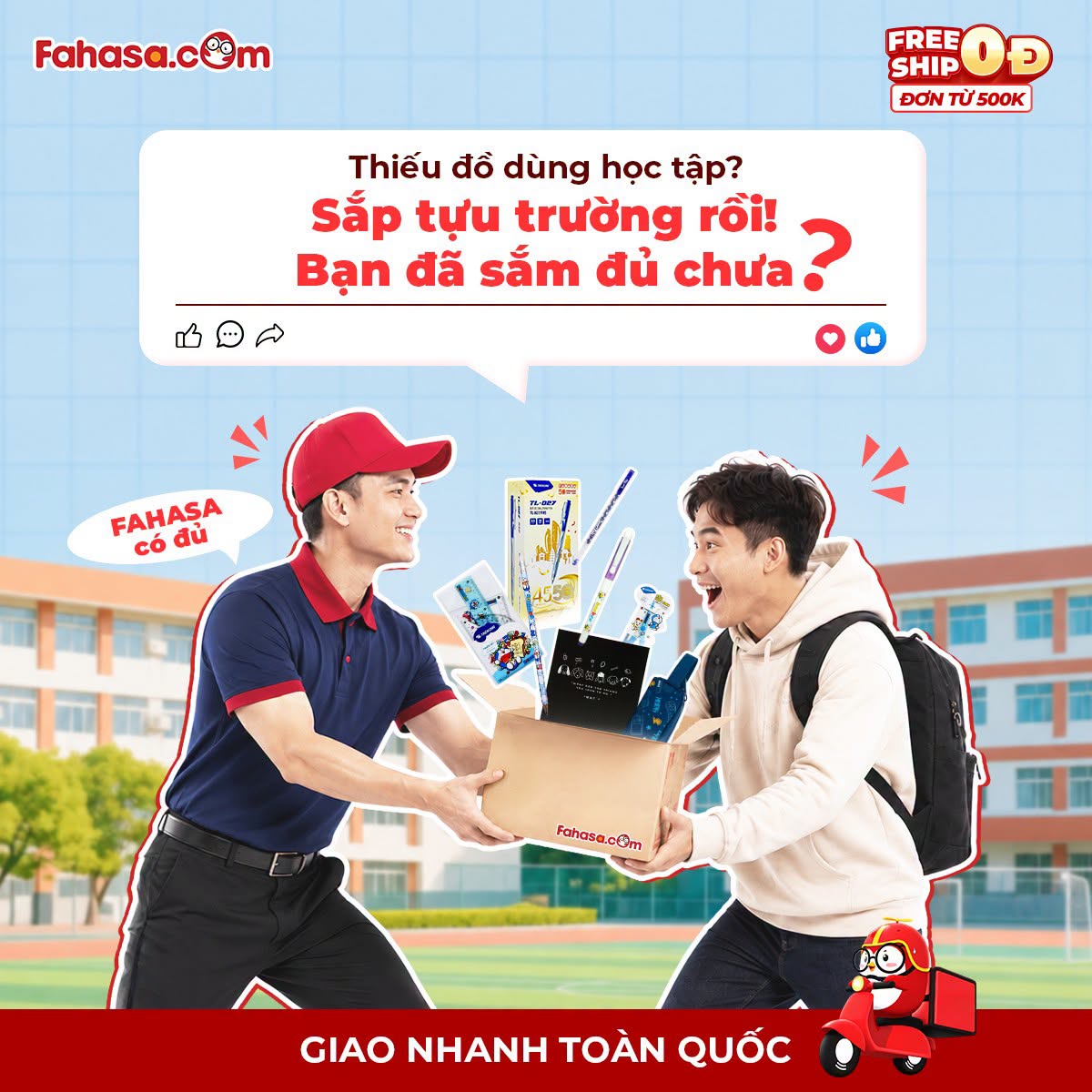 Mua Sách Tham Khảo, Sách Giáo Khoa Và Dụng Cụ Học Tập Tại FAHASA