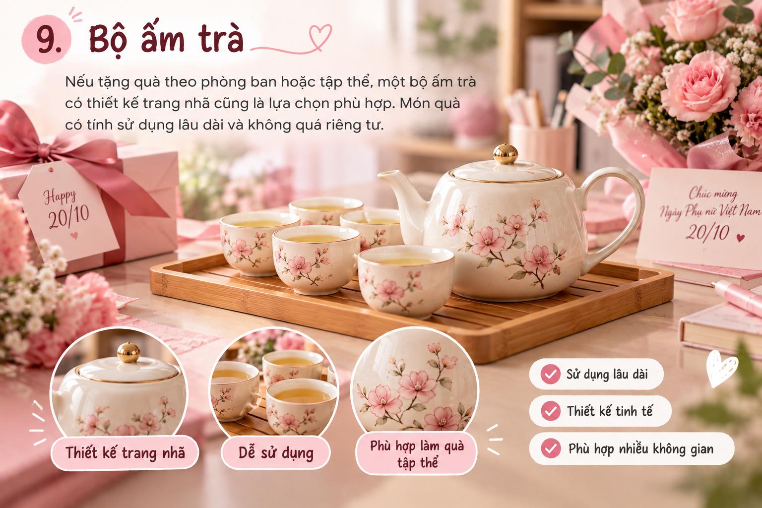 Quà 20/10 cho mẹ có thể dùng mỗi ngày Quà 20/10 cho mẹ có thể dùng mỗi ngày