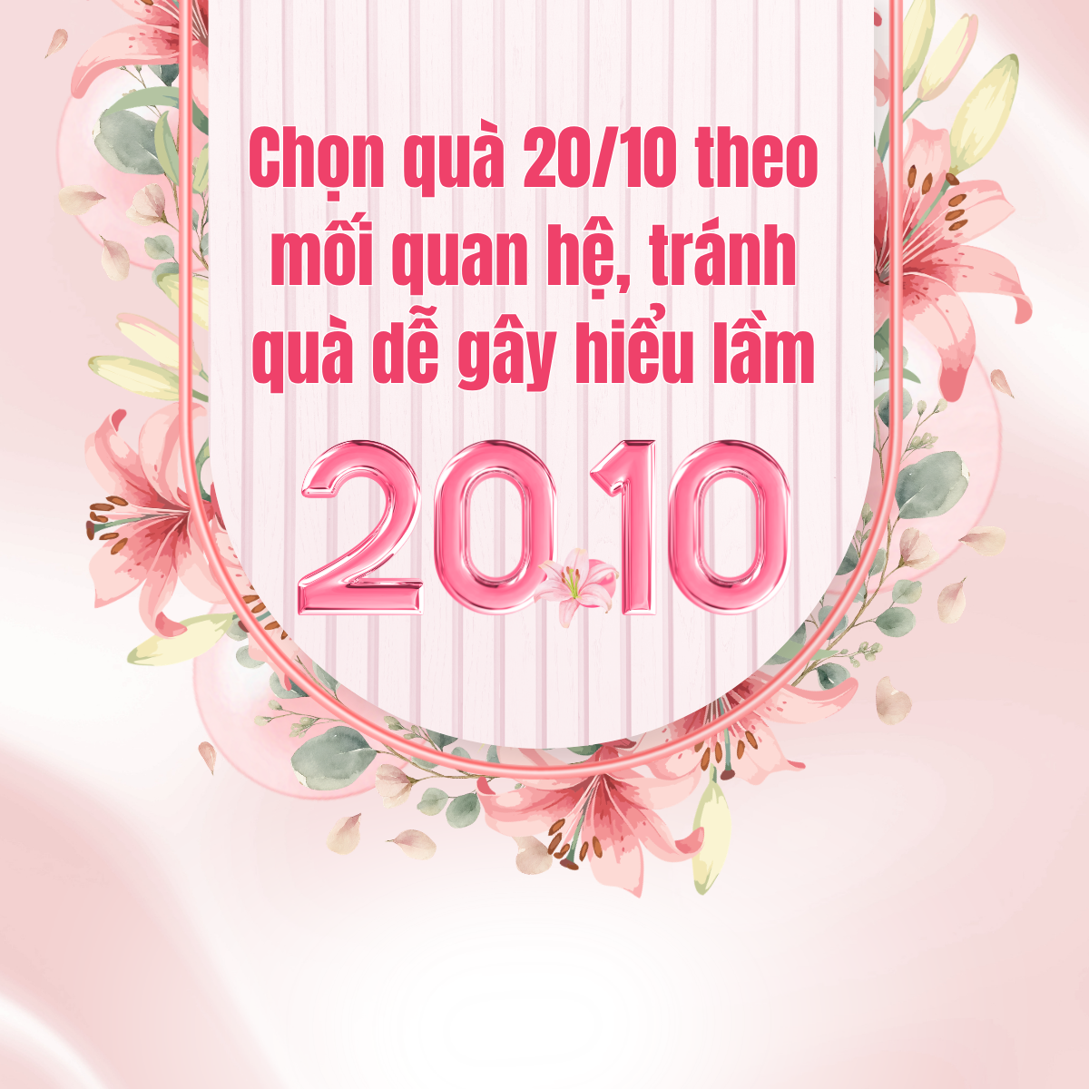 Chọn quà 20/10 theo mối quan hệ, tránh quà dễ gây hiểu lầm Chọn quà 20/10 theo mối quan hệ, tránh quà dễ gây hiểu lầm