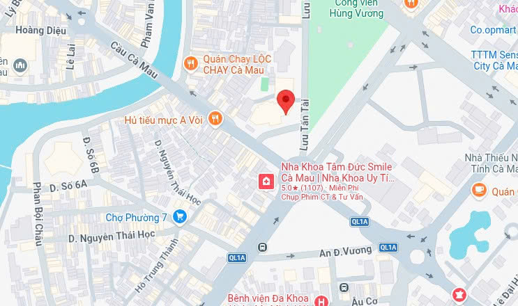 Bản đồ FAHASA Ca Mau Bookstore - FAHASA
